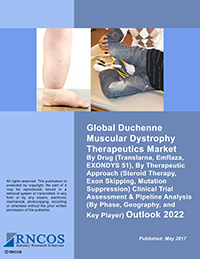 Global Duchenne Muscular Dystrophy Therapeutics Market By Drug (Translarna, Emflaza, EXONDYS 51), By Therapeutic Approach (Steroid Therapy, Exon Skipping, Mutation Suppression) Forecast to 2022 Research Report
