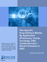 Site-Specific Drug Delivery Market, By Application (Pulmonary, Ocular, Oncology, CNS, Cardiovascular) - World Forecasts to 2022 Research Report